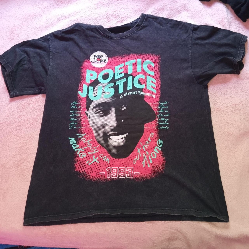 vintage poetic justice tupac teeshirt
